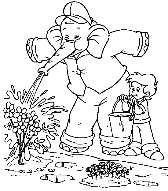 Malvorlagen Benjamin Blümchen Bild Blumchen 13 Sketch Coloring Page